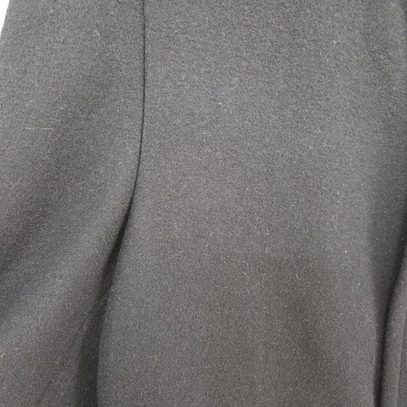 Pierre Cardin Mens Black Wool Overcoat Size 40R Business Casual Designer Luxury - Picture 8 of 13